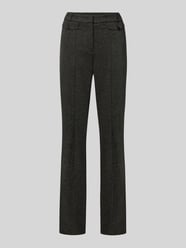 Uitlopende smalle broek van viscosemix model 'Fleur' van CAMBIO - 15