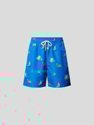 Zwembroek met all-over motief van Polo Ralph Lauren Grijs / zwart - 23