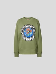 Oversized Sweatshirt mit Label-Print von Kenzo Grün - 27
