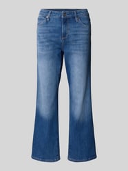 Korte slim fit jeans van katoenmix van s.Oliver RED LABEL - 33