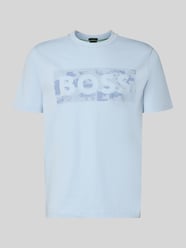Regular Fit T-Shirt aus Baumwoll-Mix Modell 'TS_GLOBE LOGOPATTERN' von BOSS Green - 2