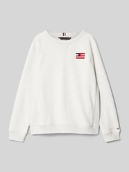 Relaxed fit sweatshirt met labelstitching van Tommy Hilfiger Teens - 9