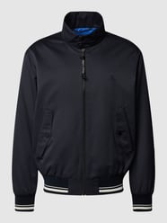 Jacke mit Label-Details Modell 'harrington' von Marc O'Polo Blau - 37