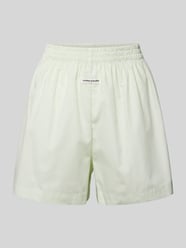 Sweatshorts met labelpatch van Karo Kauer Groen - 4