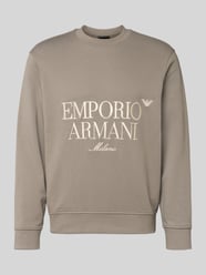 Sweatshirt mit Label-Stitching von Emporio Armani - 18