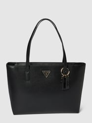Shopper met labeldetails, model 'ECO ELEMENTS' van Guess Grijs / zwart - 5