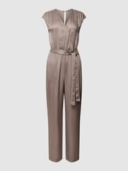 Jumpsuit met structuurmotief van Jake*s Collection Grijs / zwart - 16