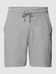 Sweatshorts mit Label-Stitching von Gant Grau - 29