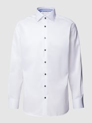 Slim Fit Business-Hemd mit Kentkragen von Eterna Weiß - 17