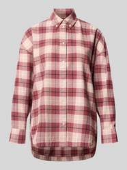 Langarmbluse mit Button-Down-Kragen von BOSS Orange Bordeaux - 15