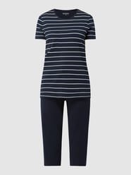 Pyjama met streepmotief  van Schiesser Blauw - 26