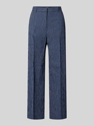 Spodnie o kroju regular fit z mieszanki bawełny i lnu, szerokie, model 'MARINA' od Weekend Max Mara - 19