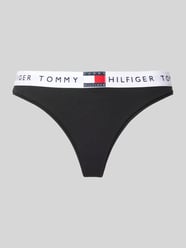 String met elastische band met label, model 'TH Heritage' van TOMMY HILFIGER - 4