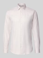 Slim Fit Businesshemd aus reiner Baumwolle von Jake*s Beige - 45