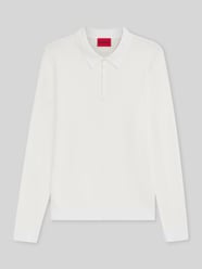 Slim Fit Strick-Poloshirt aus Viskose-Mix Modell 'SAN PIPPO-CV' von HUGO - 42