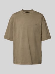 Oversized T-Shirt mit Label-Stitching von Pegador Grün - 11