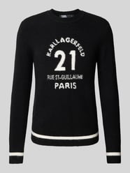 Gebreide pullover met labeldetails van Karl Lagerfeld - 9