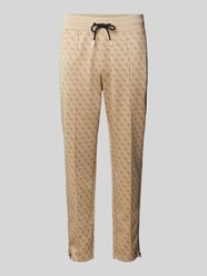 Jogpants mit Allover-Logo-Muster Modell 'KORBIN' von Guess Activewear Beige - 18