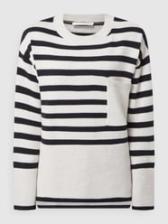 Pullover mit Streifenmuster  von Oui Weiß - 30