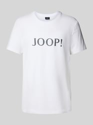 T-shirt męski JOOP! Collection;Mieszanka bawełny z dodatkiem streczu;Prosty krój;Okrągły dekolt z prążkowanego ściągacza;Nadruk z logo;Długość tyłu w rozmiarze M: 70 cm od JOOP! Collection - 33