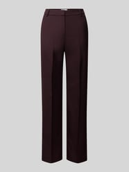 Hose mit Bügelfalten und Gesäßtasche von COMMA Bordeaux - 45