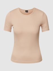 T-shirt in riblook van Gina Tricot Wit - 11