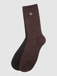 Socken mit Stretch-Anteil im 2er-Pack  von Lauren Ralph Lauren Bordeaux - 41