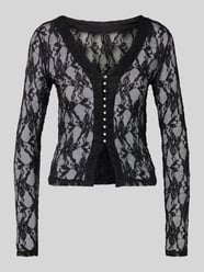 Slim Fit Langarmshirt in semitransparenter Optik Modell 'ALBA' von Only - 25