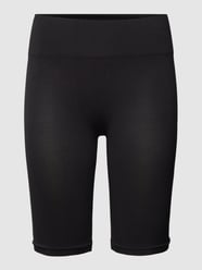 Radlerhose mit geripptem Bund Modell 'seam' von Vila Grau / Schwarz - 11