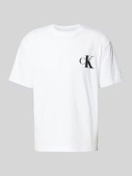 T-shirt z nadrukiem z logo i okrągłym dekoltem od Calvin Klein Jeans - 8