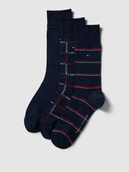 Socken mit Label-Print im 3er-Pack von Tommy Hilfiger Blau - 29