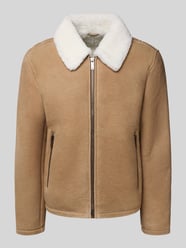 Regular fit leren jack van echte lamswol, model 'MONTY' van Strellson - 13