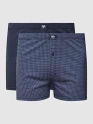 PLUS SIZE boxershort met knoopsluiting in een set van 2 stuks van Ceceba Plus Blauw / turquoise - 12