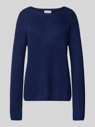 Sweter z dzianiny z prążkowanymi wykończeniami od Fynch-Hatton - 1