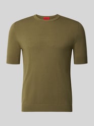 slim fit T-shirt van fijngebreid model 'SAN CARL-CV' van HUGO - 15