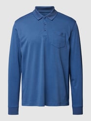 Poloshirt mit Brusttasche von bugatti Blau - 1