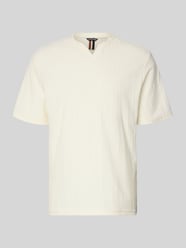 T-Shirt mit Strukturmuster und V-Ausschnitt von Antony Morato - 9