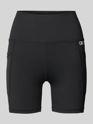 Spodenki kolarskie o kroju skinny fit z nadrukiem z logo od AIMN - 12