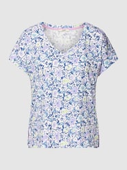 T-Shirt mit Allover-Muster von Esprit Lila - 21