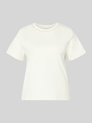 T-shirt z Perłami i Obszyciem ozdobnymi kamieniami od Christian Berg Woman - 47