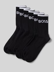 Socken mit Label-Stitching im 6er-Pack von BOSS Schwarz - 18