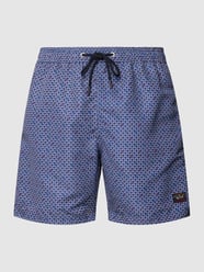 Shorts mit Allover-Muster von Paul & Shark Blau - 42