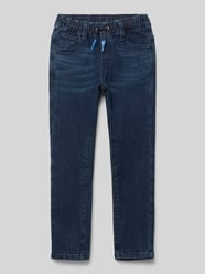 Slim Fit Jogpants Jeans aus weichem Baumwoll-Mix Modell 'PELLE' von s.Oliver RED LABEL Blau - 37