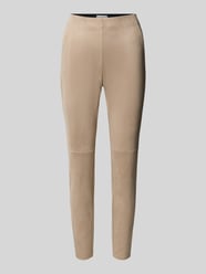 slim fit broek in verkorte pasvorm van Christian Berg Woman Beige - 3