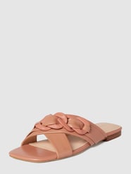 Slippers met labelapplicatie van Guess Oranje - 15