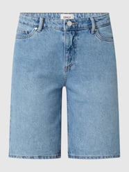 Korte wide leg jeans van katoen, model 'Sonny' van Only Blauw / turquoise - 26