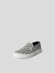 Slip-on-Sneaker mit Label-Print von Kenzo Grau / Schwarz - 2