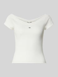 t-shirt o kroju slim fit z mieszanki bawełny od Tommy Jeans - 2