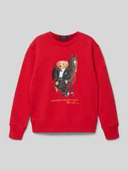 Bluza dresowa z czystej bawełny, krój regular fit od Polo Ralph Lauren Teens - 35