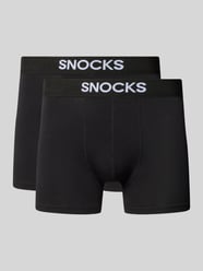Trunks mit Logo und elastischem Bund im 2er-Pack von SNOCKS - 11